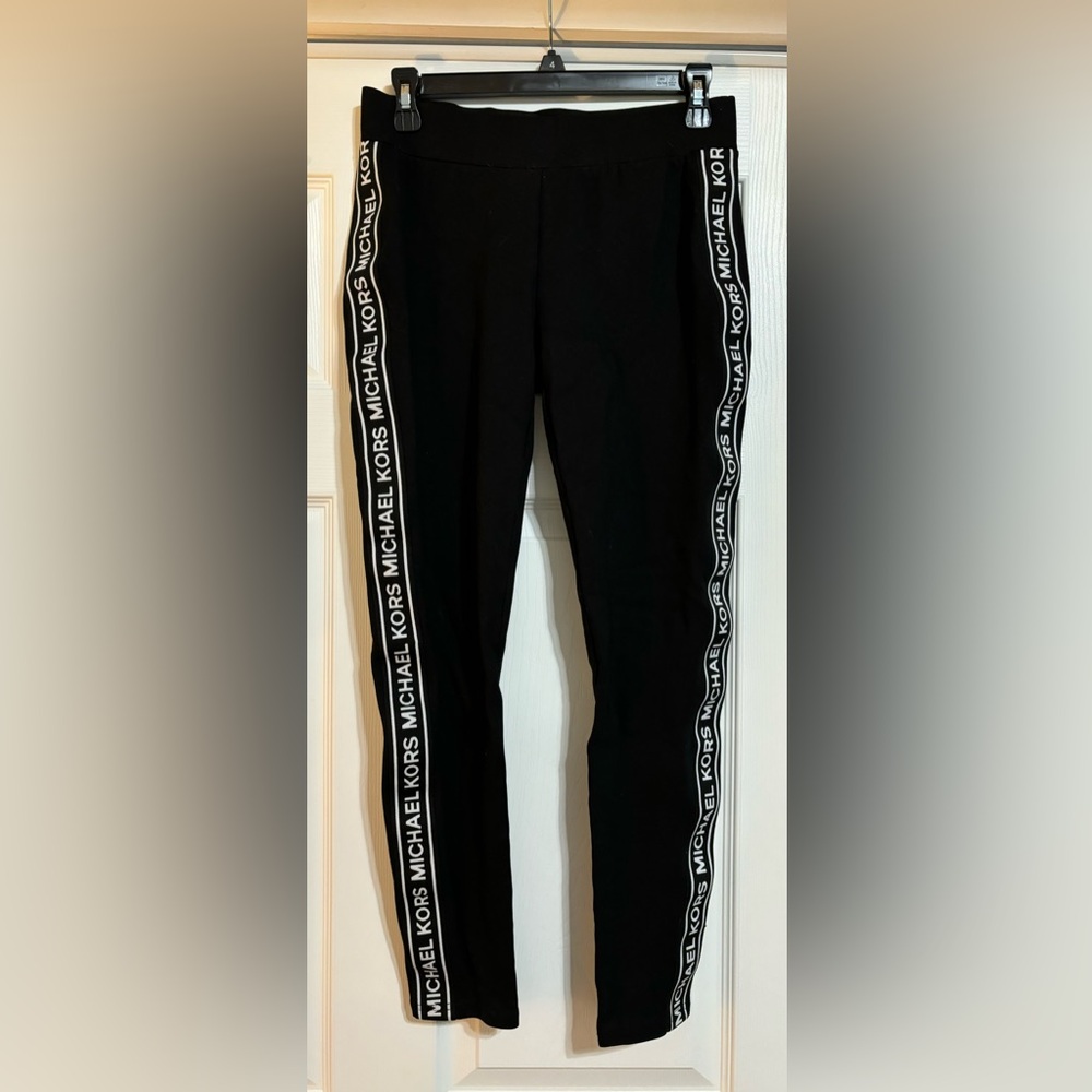Michael Kors logo black leggings, size S